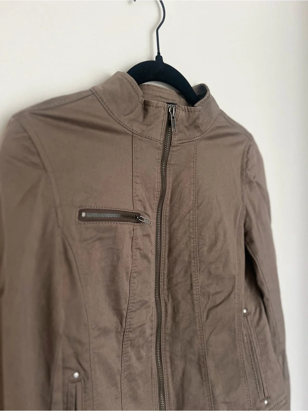 Express Olive Utility Zip Jacket - Picture 4 of 4